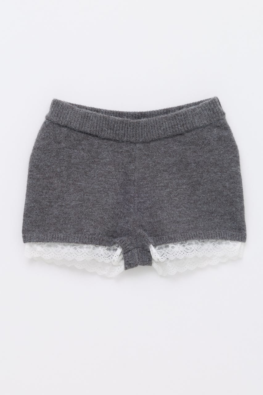 HEMLACE KNIT ショートパンツ T.GRY S