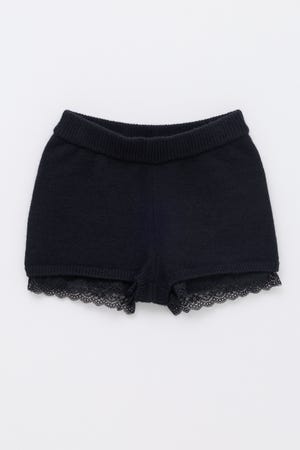 HEMLACE KNIT ショートパンツ