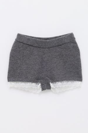 HEMLACE KNIT ショートパンツ