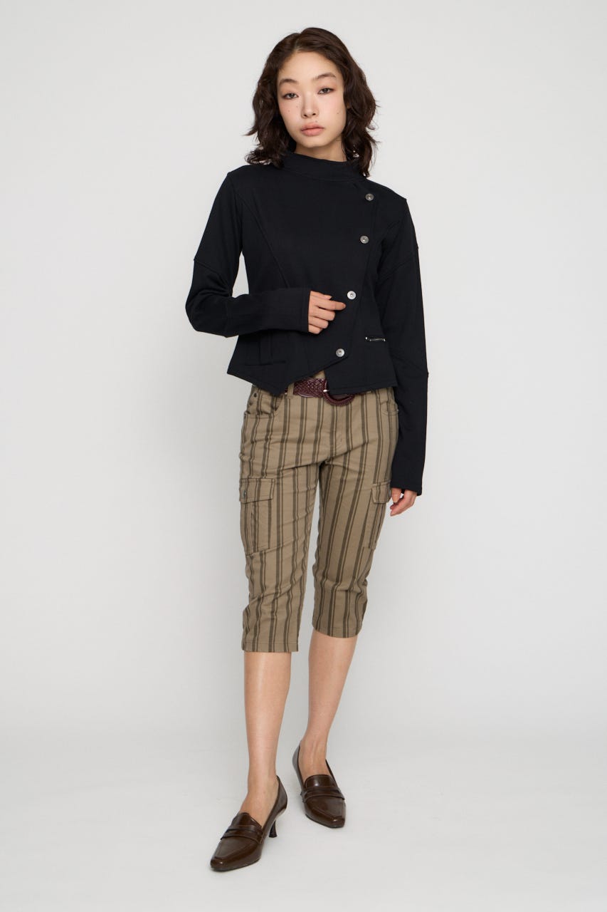 SIDE BUTTON CUT ジャケット BLK FREE