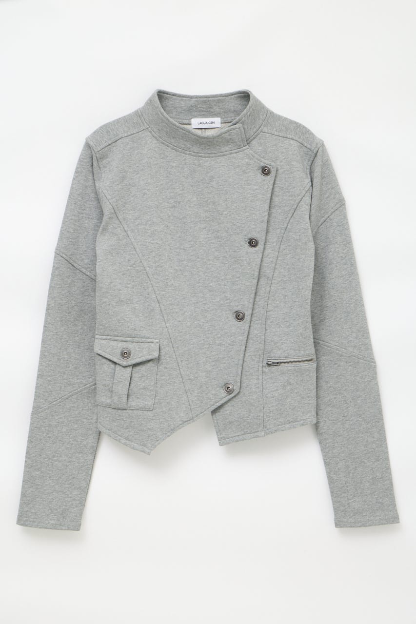 SIDE BUTTON CUT ジャケット T.GRY FREE