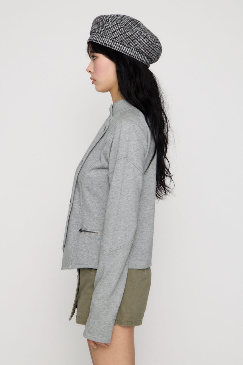 SIDE BUTTON CUT ジャケット T.GRY FREE