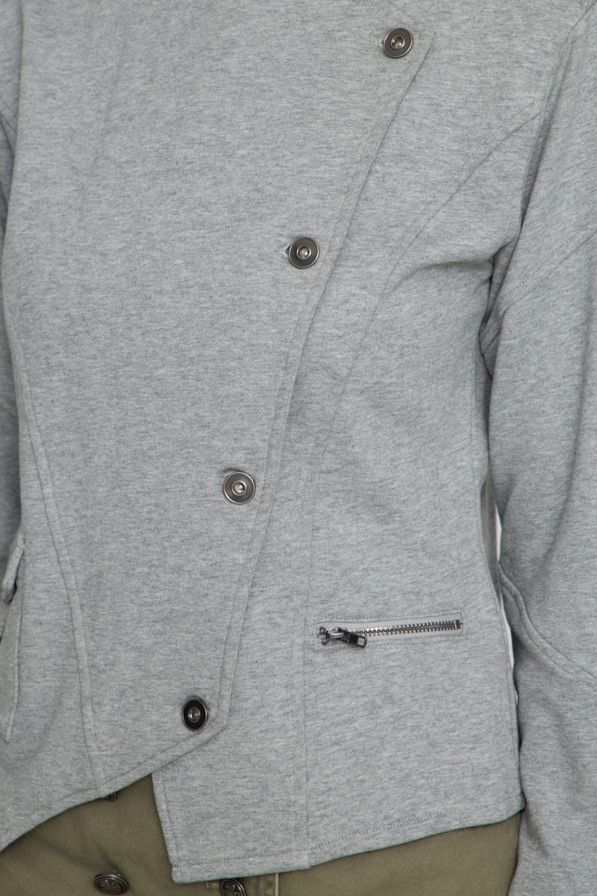 SIDE BUTTON CUT ジャケット T.GRY FREE
