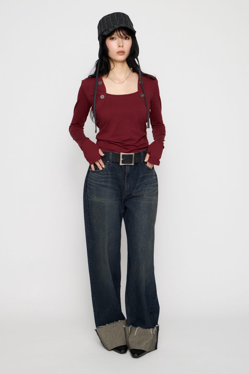 BOLERO LIKE COMPACT トップス D/RED FREE