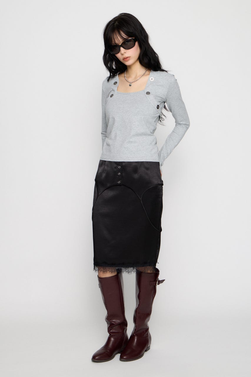 BOLERO LIKE COMPACT トップス GRY FREE