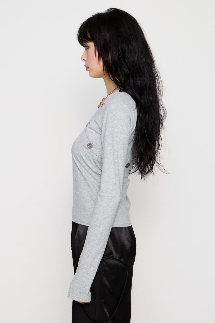 BOLERO LIKE COMPACT トップス GRY FREE