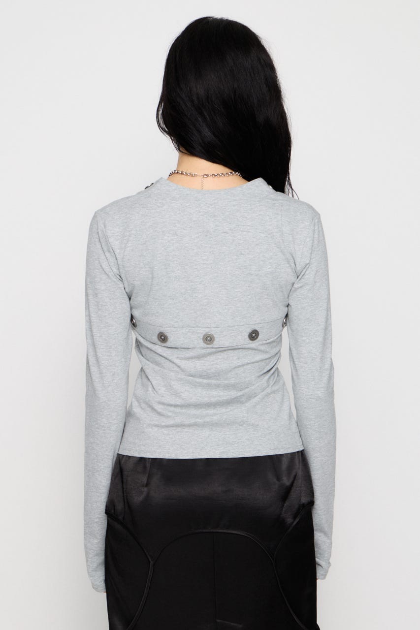 BOLERO LIKE COMPACT トップス GRY FREE