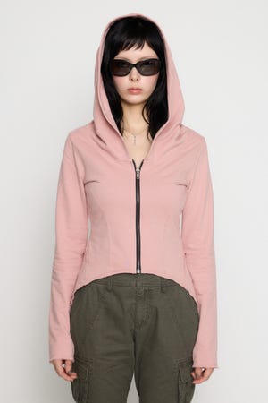 RANDOM CUT OFF ZIP フーディ
