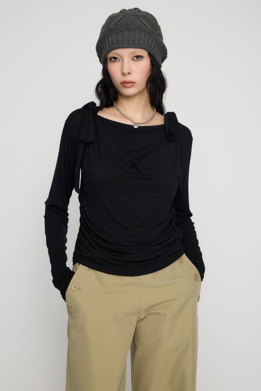 LAYERED USEFUL トップス BLK FREE