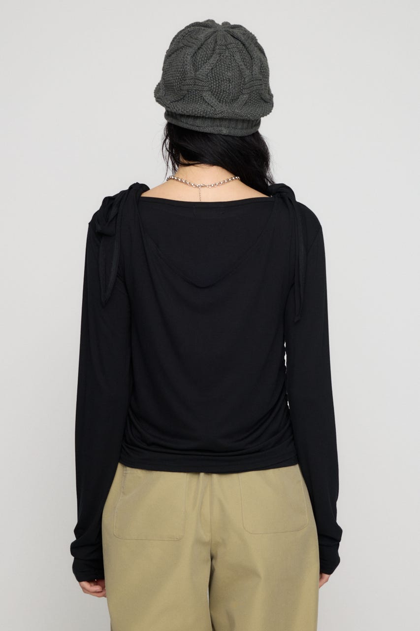LAYERED USEFUL トップス BLK FREE