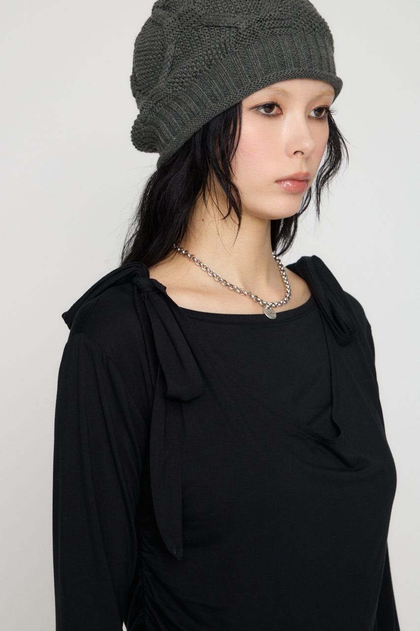 LAYERED USEFUL トップス BLK FREE