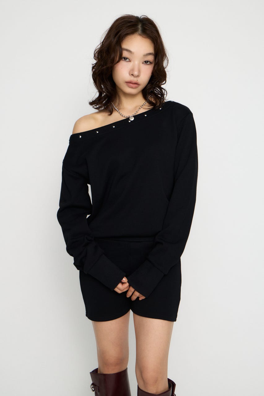 SWEAT STUDS ロンパース BLK S