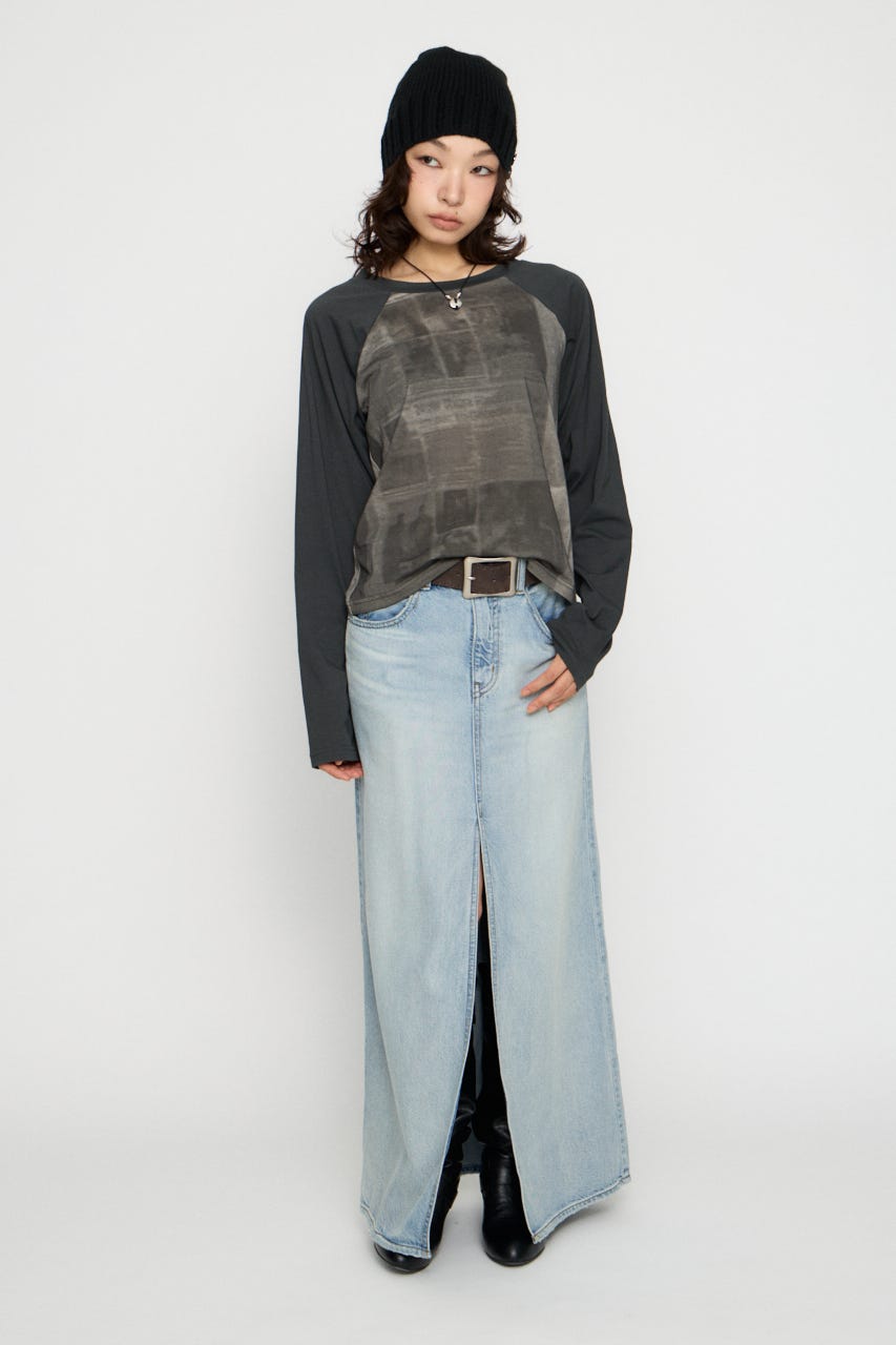 LAGUA GEM | PHOTO PRINT RAGLAN トップス (Tシャツ・カットソー(長袖