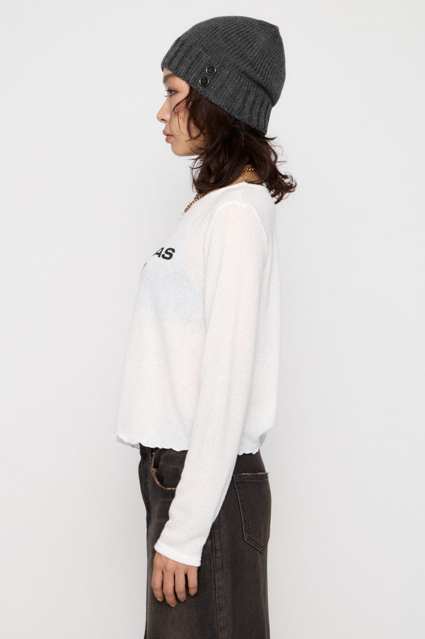 LOOSEY PRINT トップス WHT FREE