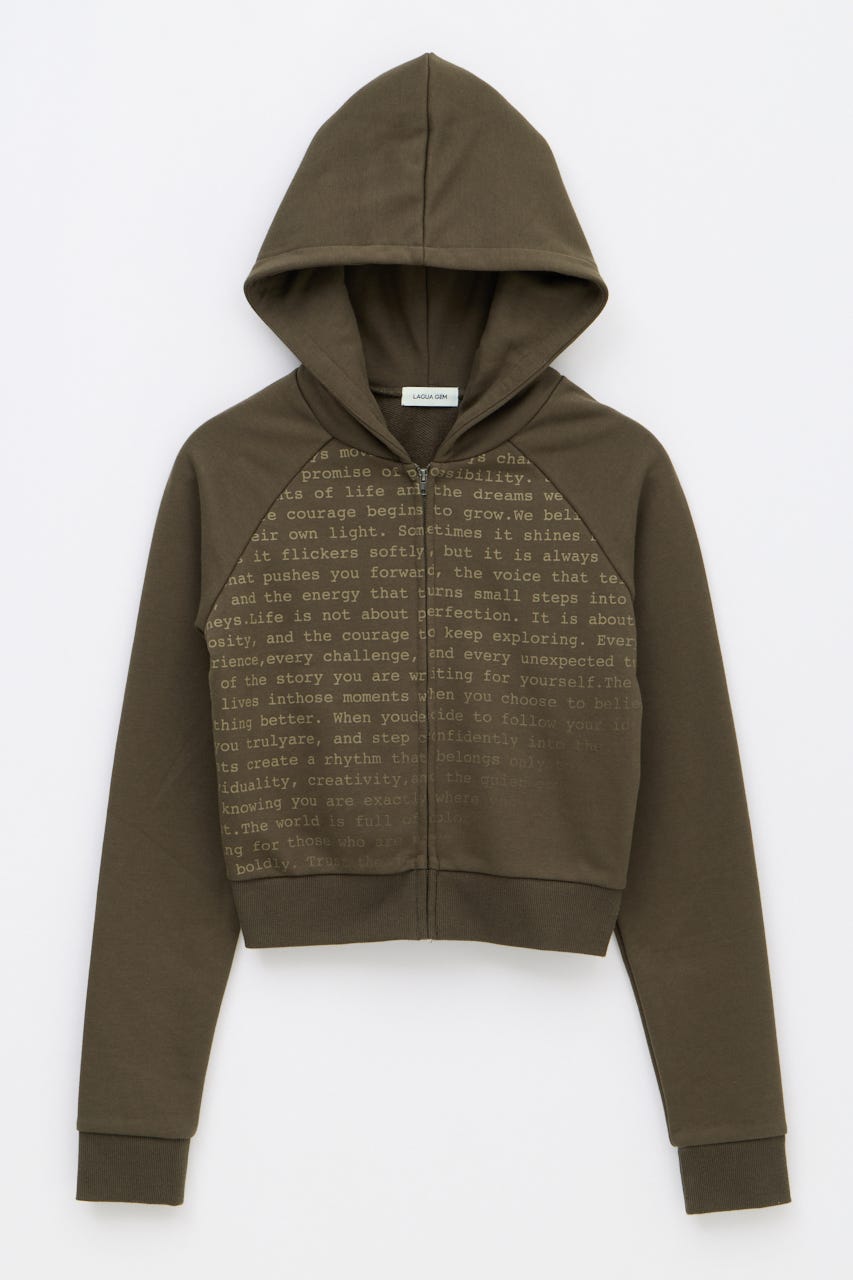 TYPOGRAPHY ZIP フーディ KHA FREE