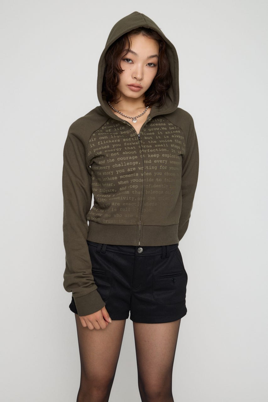 TYPOGRAPHY ZIP フーディ KHA FREE