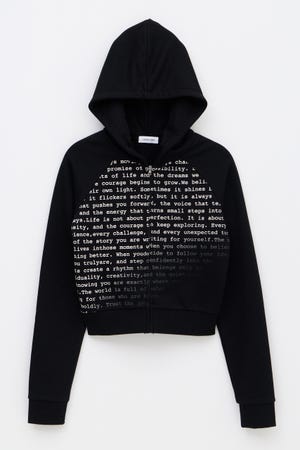 TYPOGRAPHY ZIP フーディ