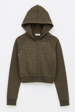 TYPOGRAPHY ZIP フーディ