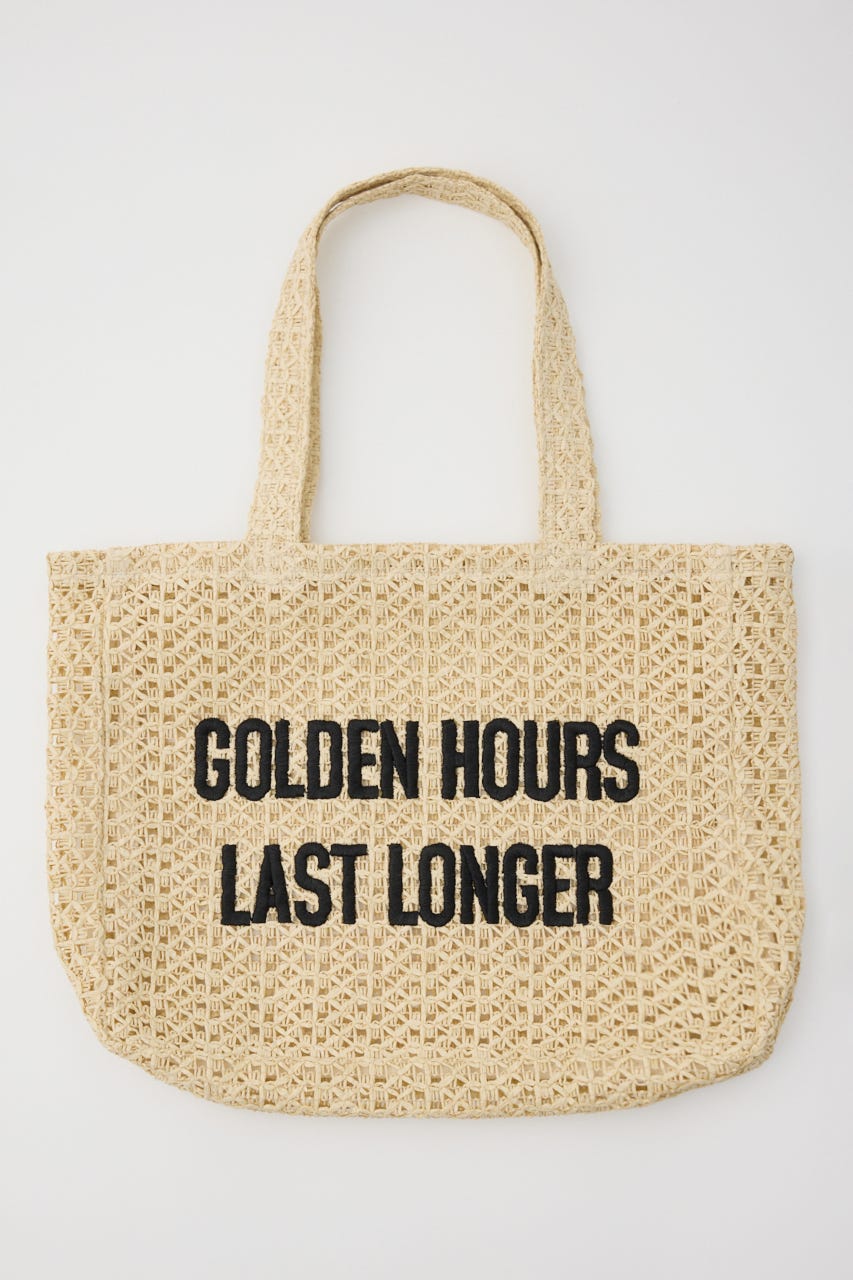 LAGUA GEM | 【ノベルティ】LETTERING BASKET BAG (BEG) (その他ライフ 