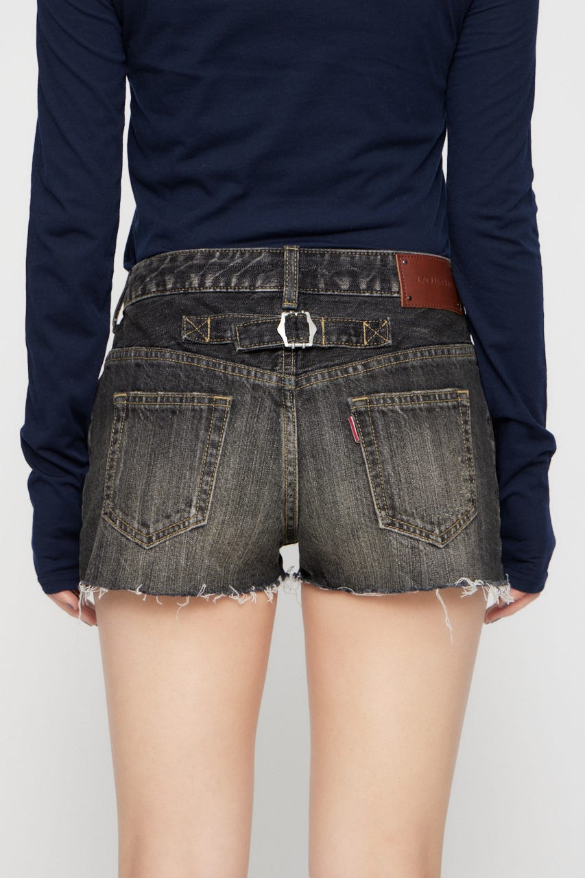 CRASH COMPACT DENIM ショートパンツ BLK S