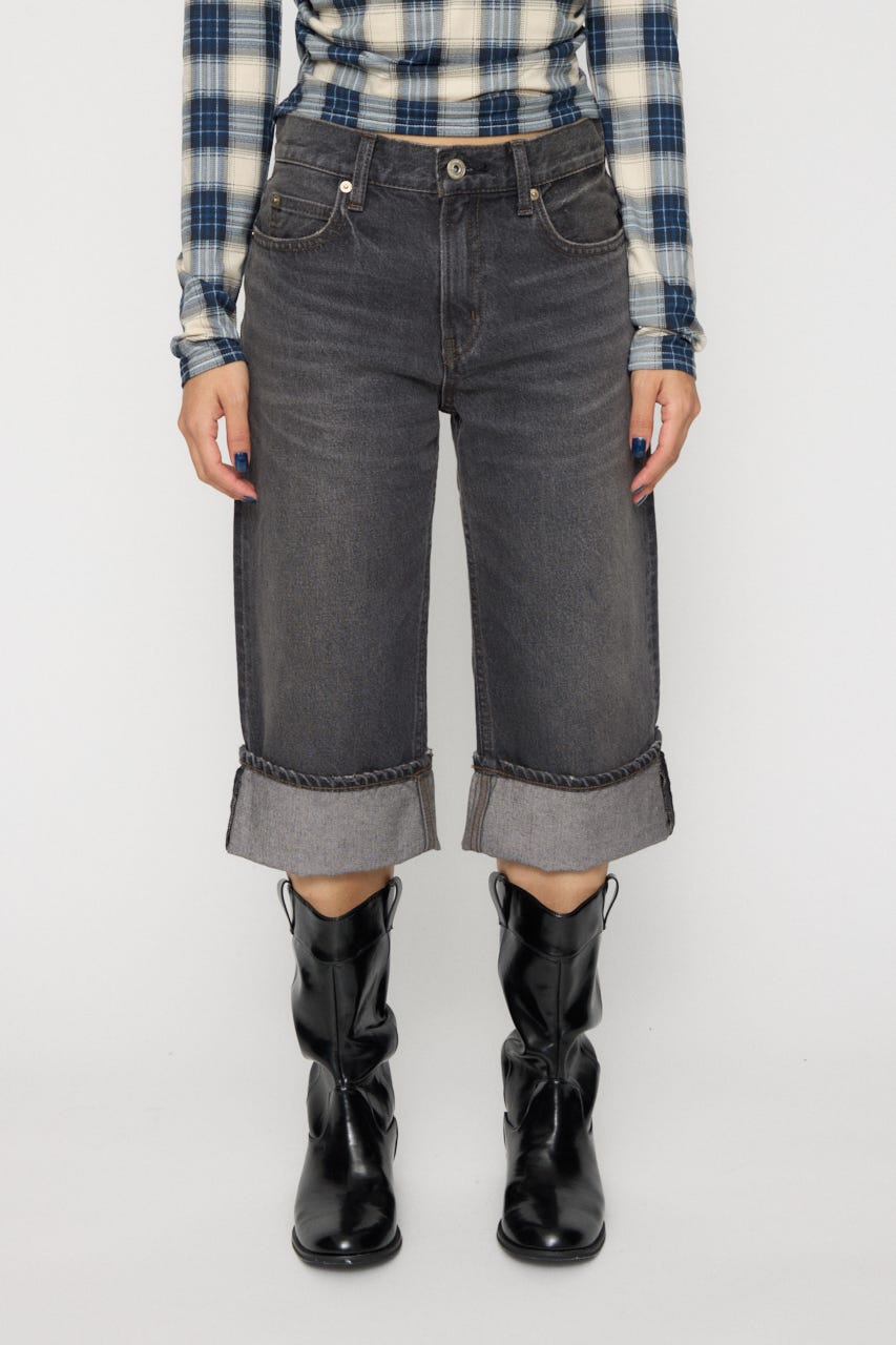 FOLD MIDDLE デニム BLK M