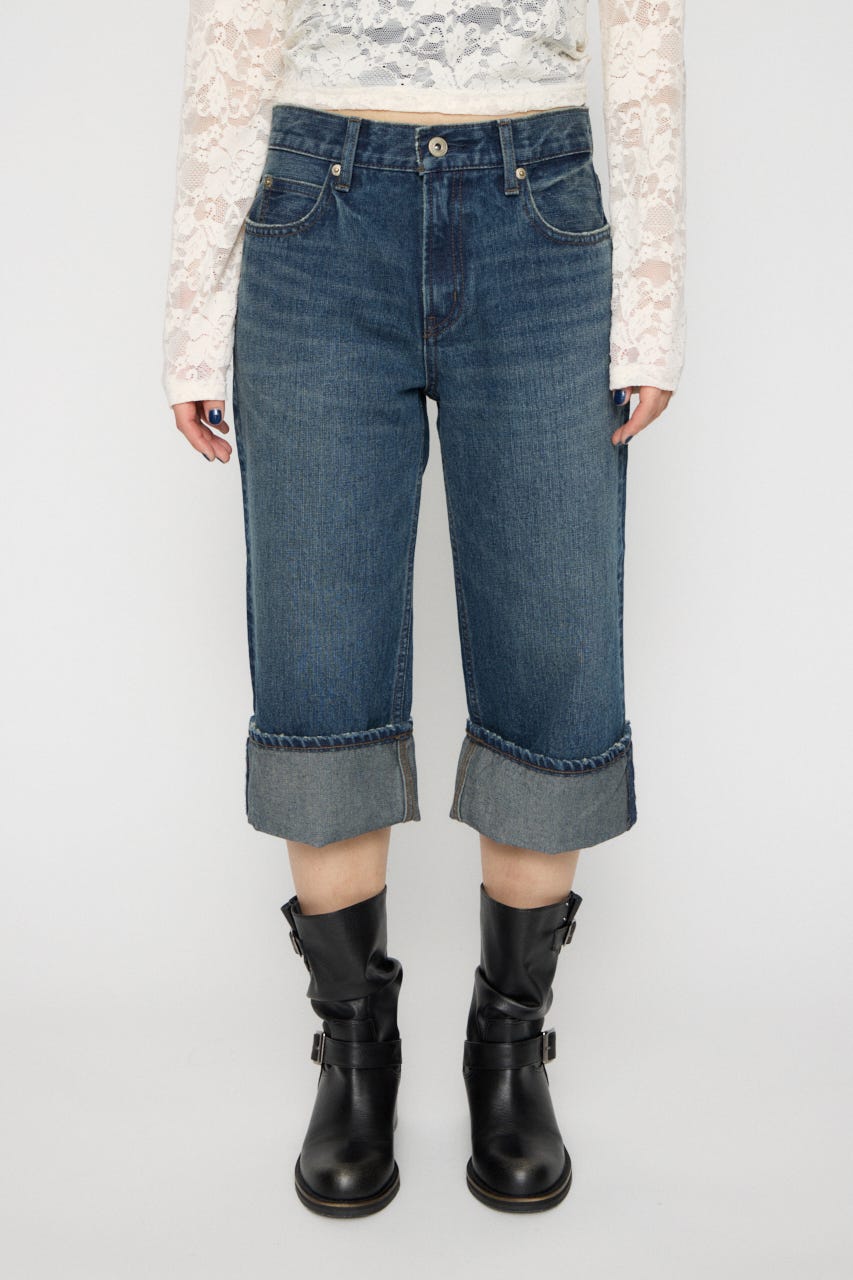 FOLD MIDDLE デニム BLU M