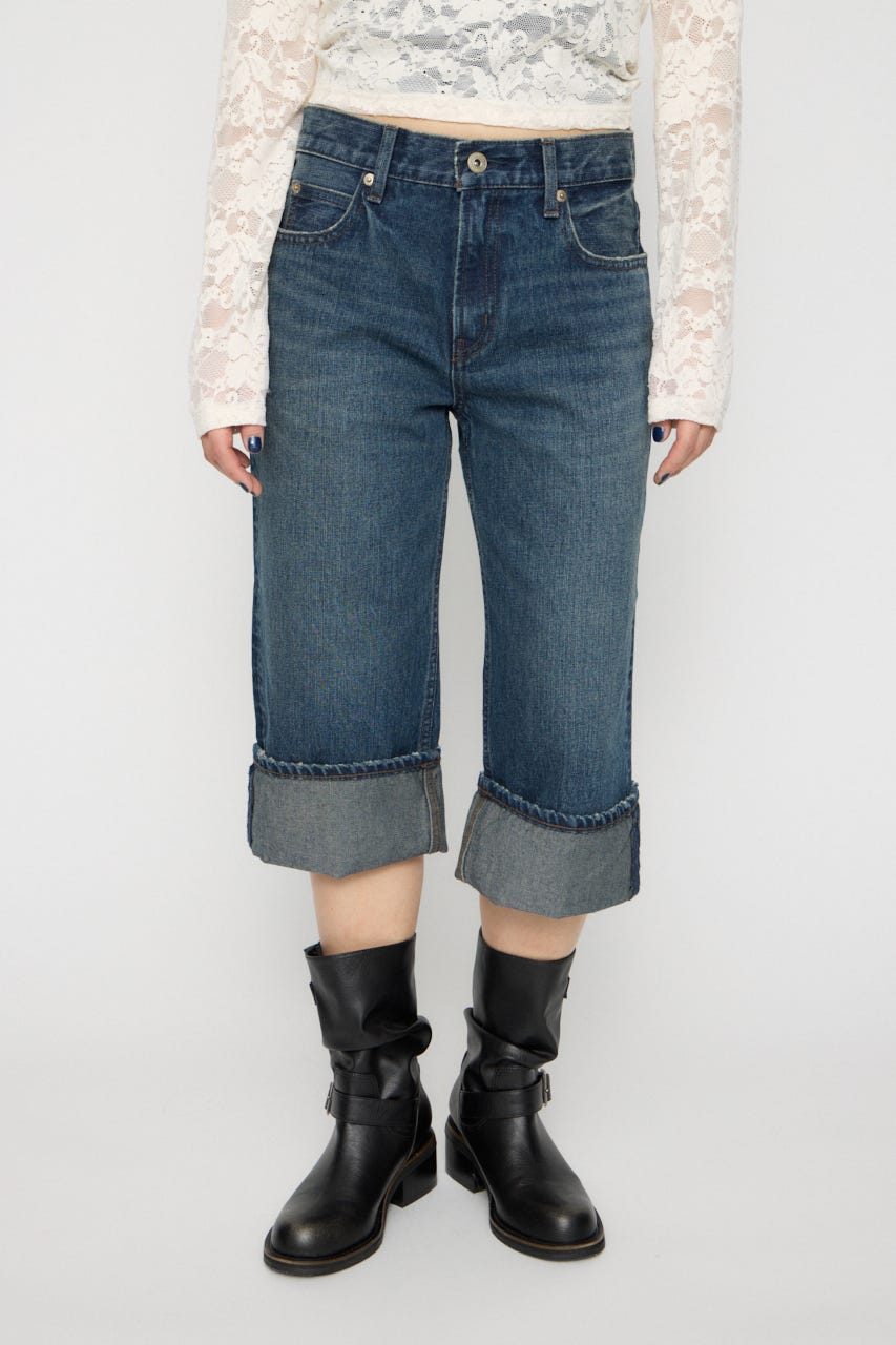 FOLD MIDDLE デニム BLU M