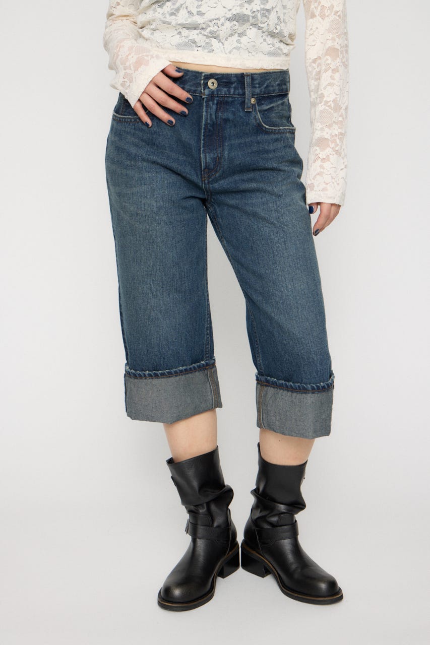 FOLD MIDDLE デニム BLU M