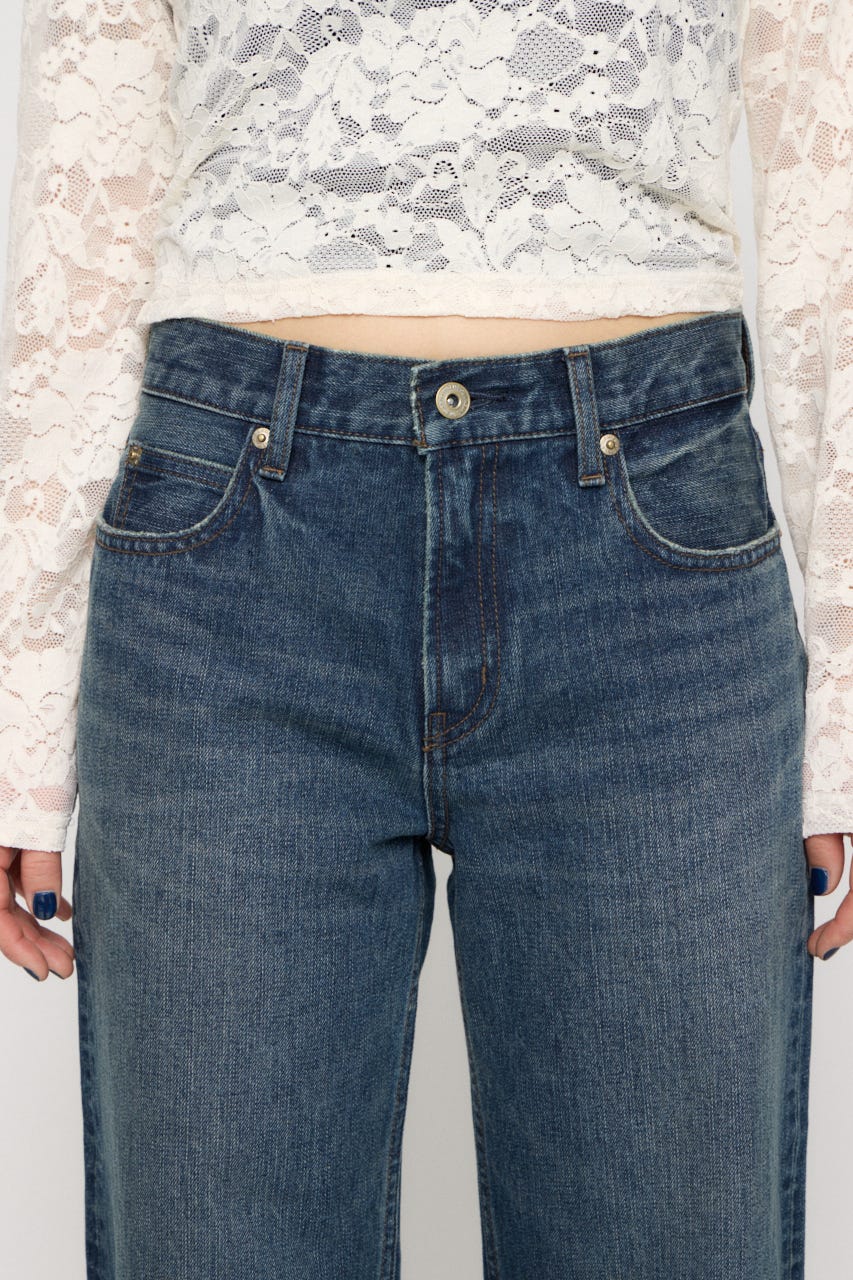 FOLD MIDDLE デニム BLU M