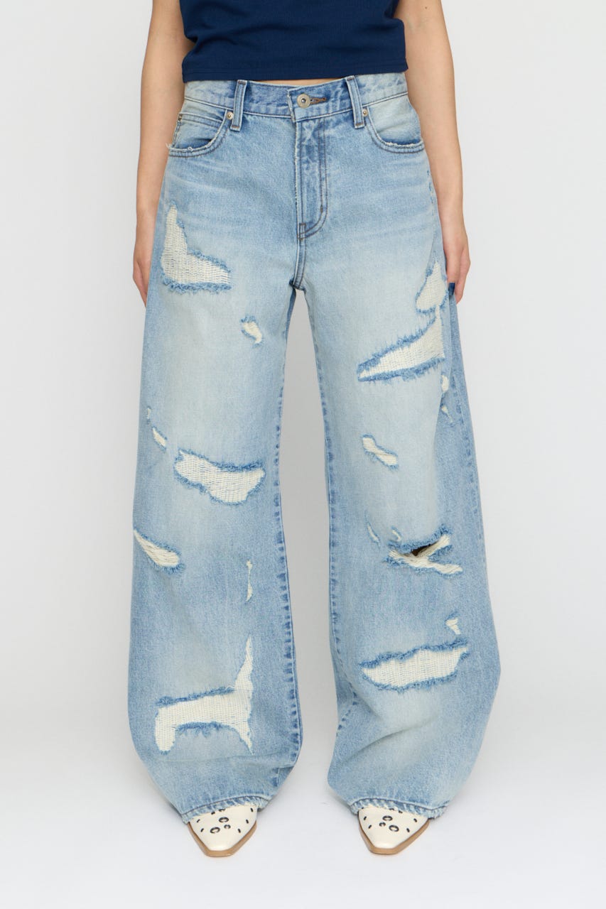 CRASH WASH LOOSEY デニム BLU 26inch