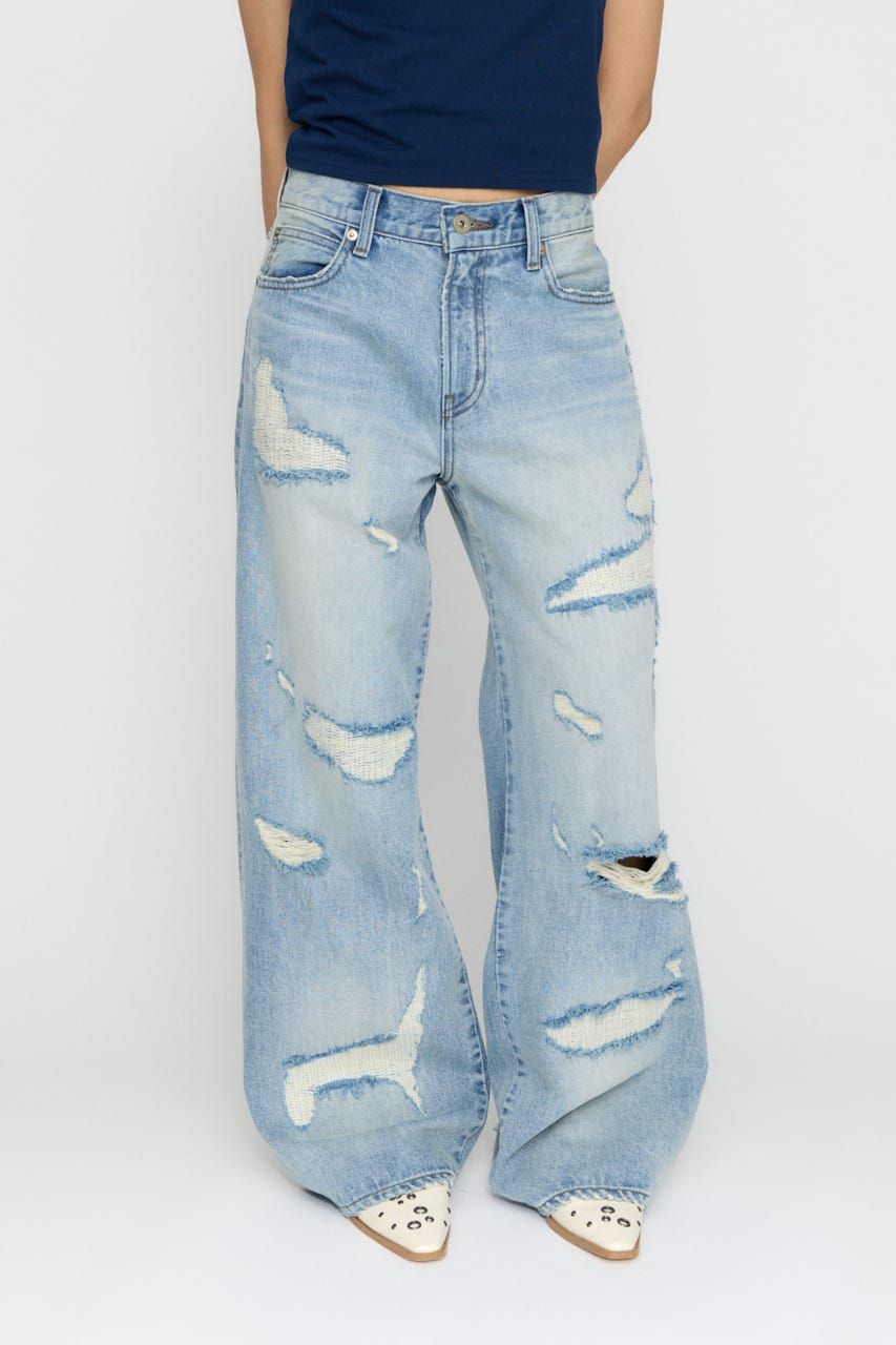 CRASH WASH LOOSEY デニム BLU 26inch