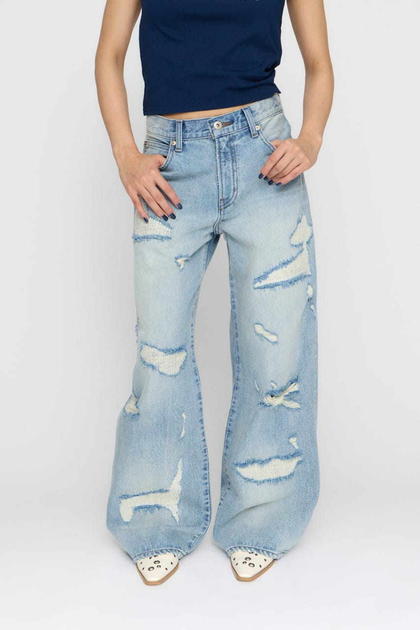 CRASH WASH LOOSEY デニム BLU 26inch