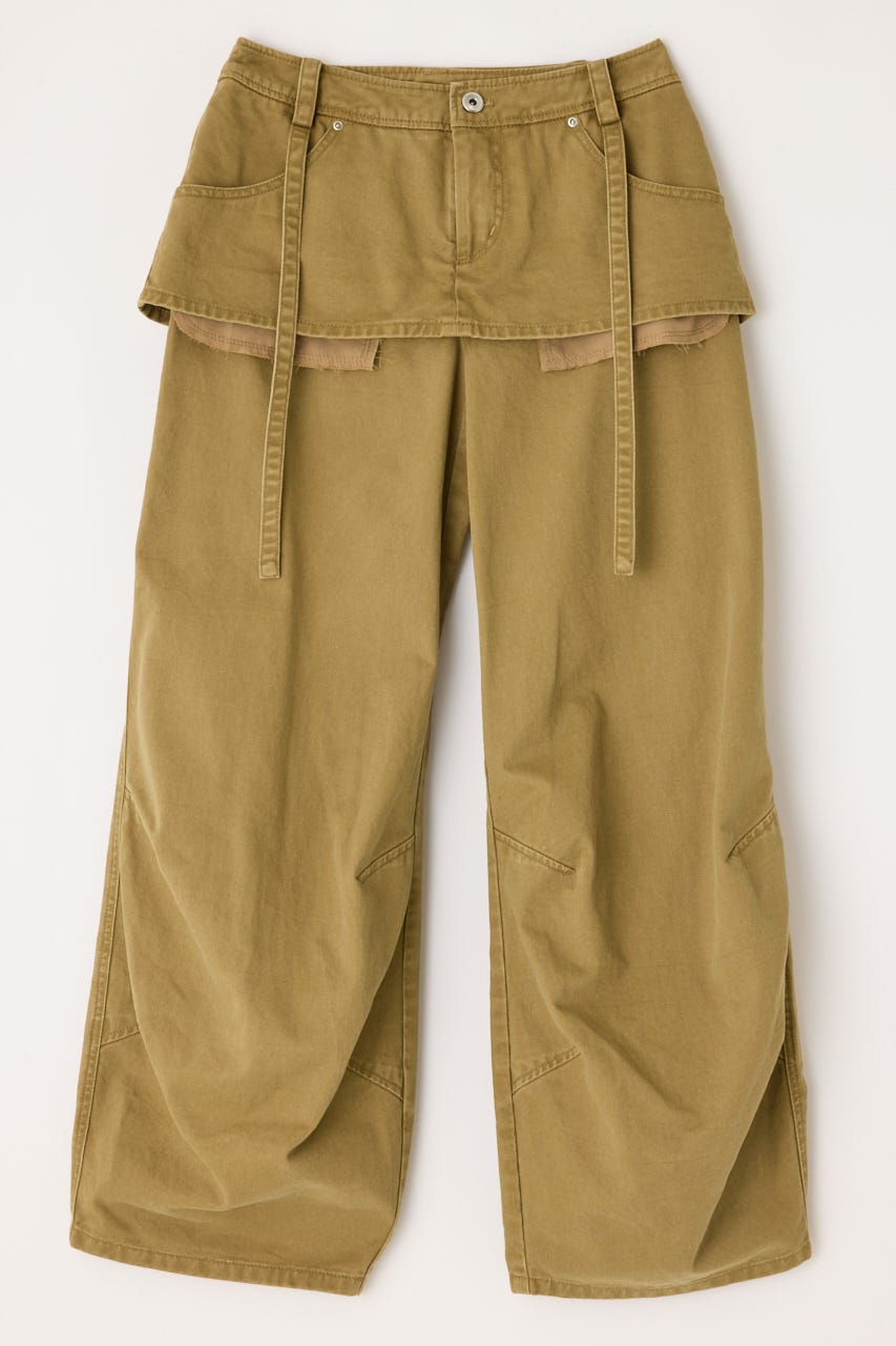 DOCKING COVER LOOSE パンツ BEG M