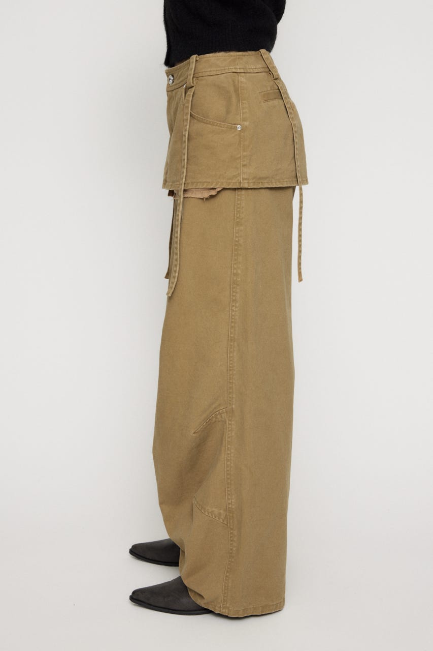 DOCKING COVER LOOSE パンツ BEG M