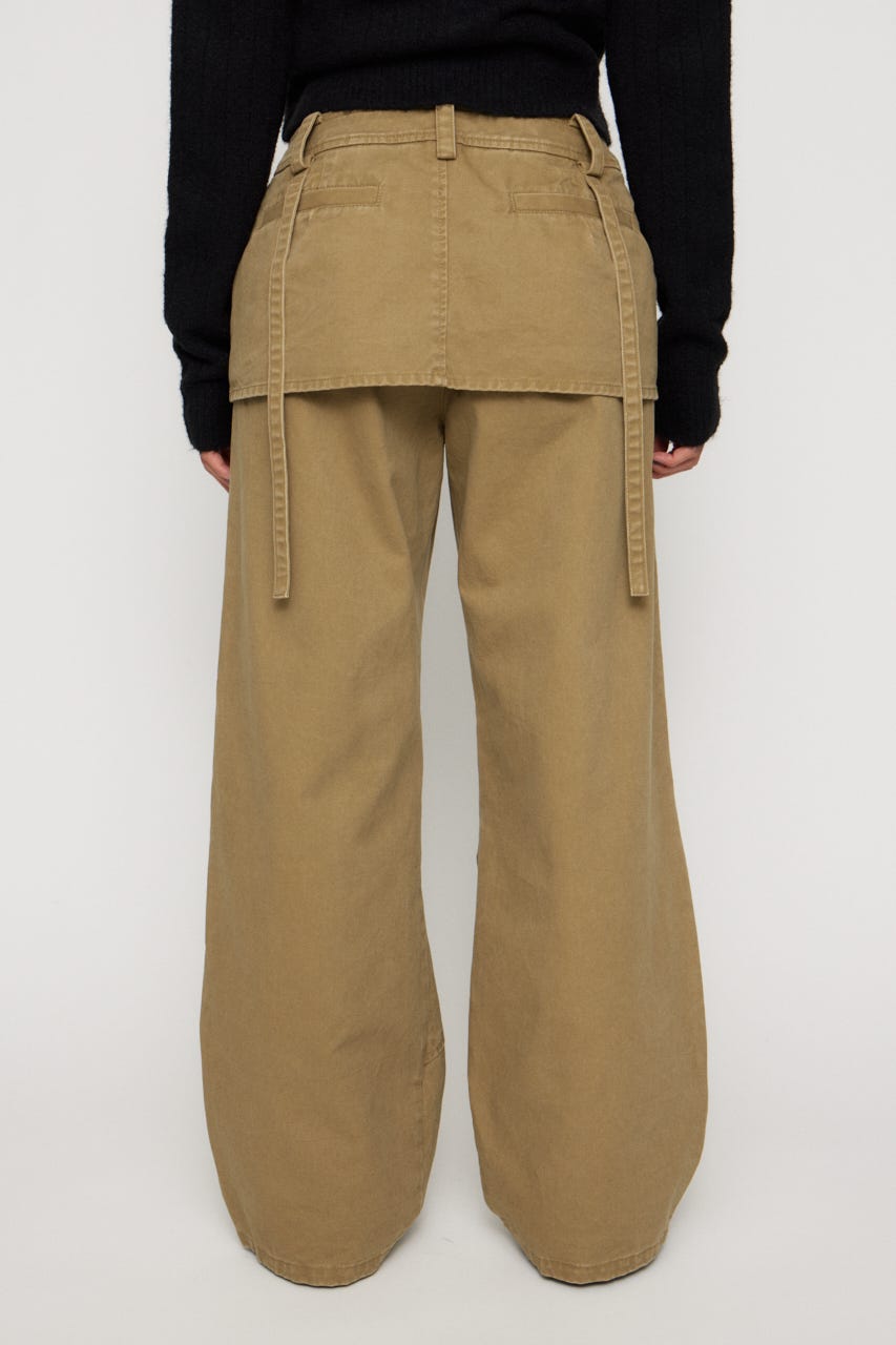 DOCKING COVER LOOSE パンツ BEG M