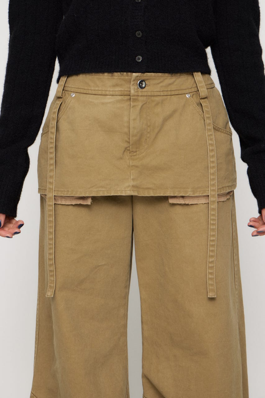 DOCKING COVER LOOSE パンツ BEG M