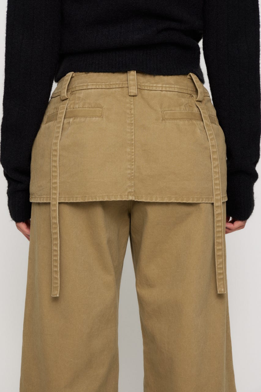 DOCKING COVER LOOSE パンツ BEG M