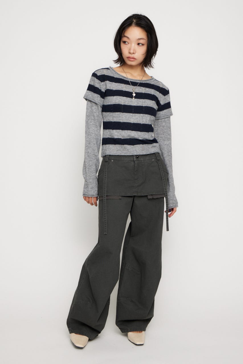 DOCKING COVER LOOSE パンツ L/BLK M