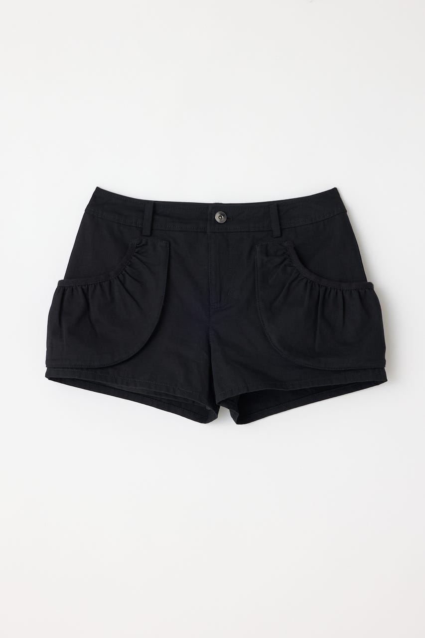 POCKET GATHER COMPACT ショートパンツ BLK XS