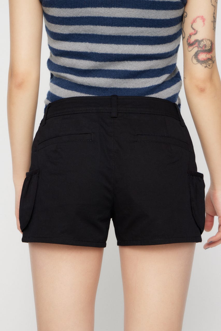 POCKET GATHER COMPACT ショートパンツ BLK XS