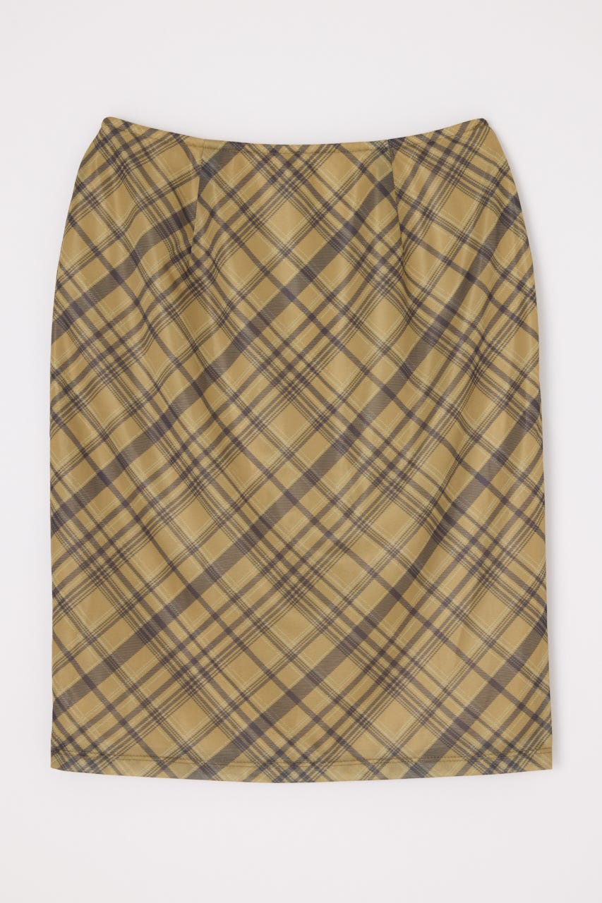 CHECK MIDDLE スカート D/YEL S