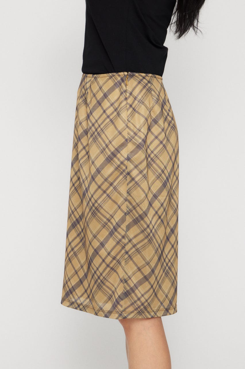 CHECK MIDDLE スカート D/YEL S