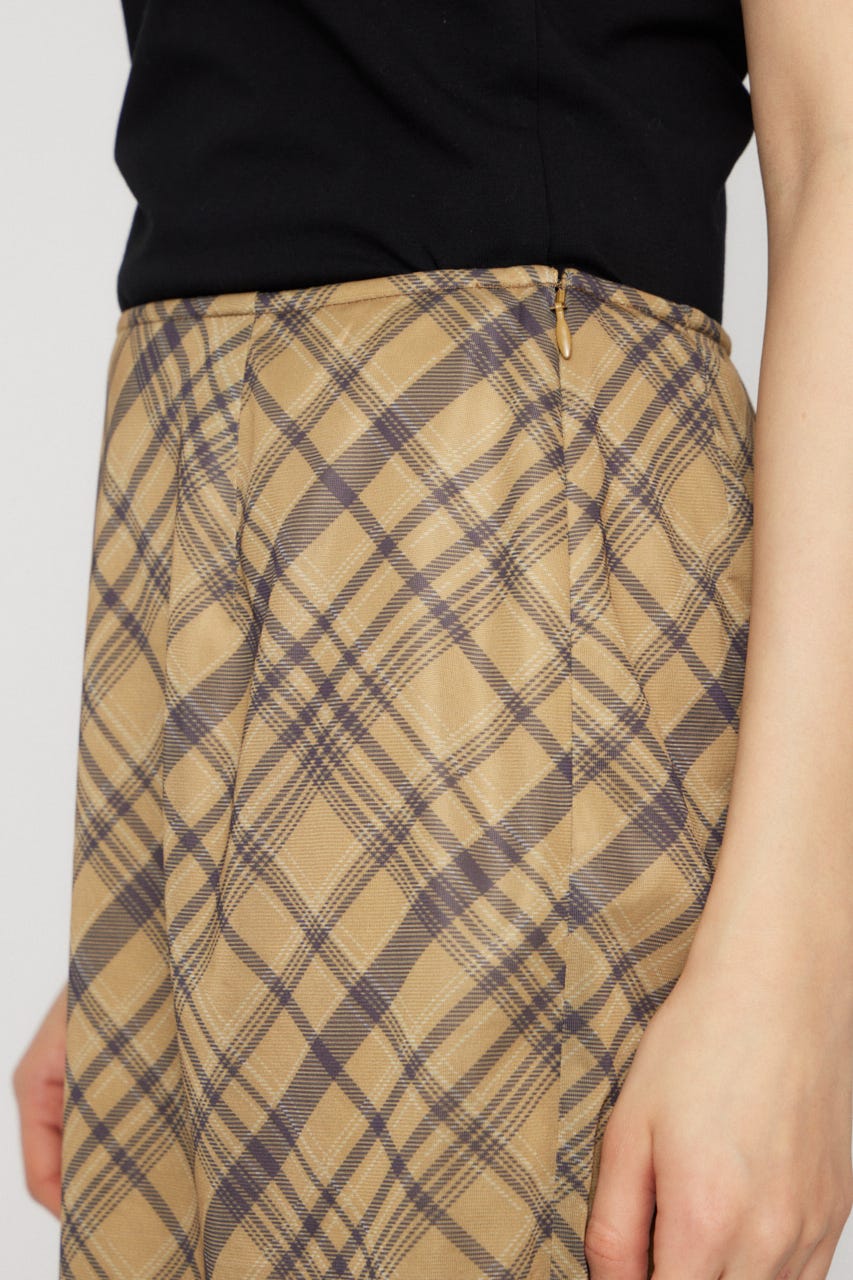 CHECK MIDDLE スカート D/YEL S