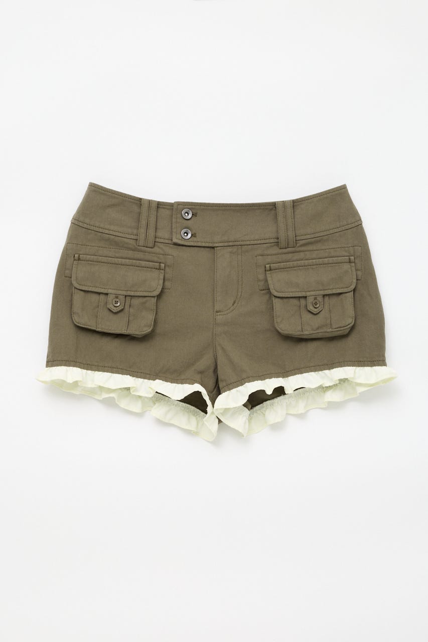 FRILL COMPACT ショートパンツ KHA M