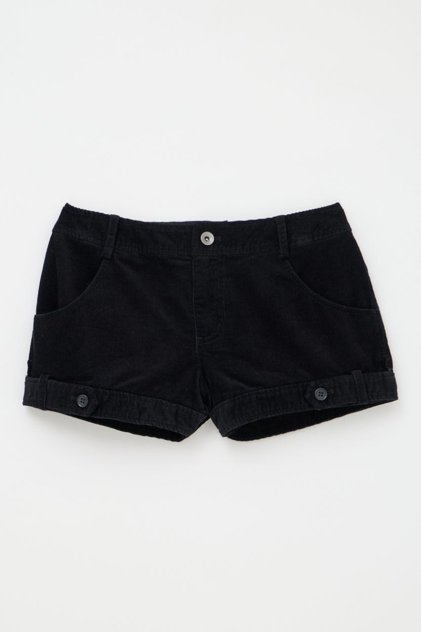 CORDUROY COMPACT ショートパンツ BLK XS