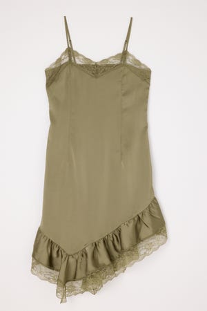 SATIN LACE CAMI ワンピース