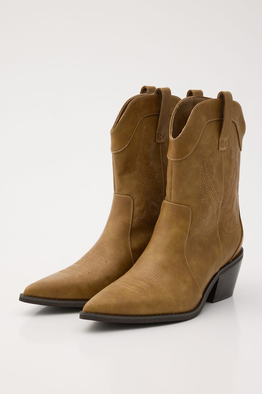 WESTERN SHORT ブーツ BEG S