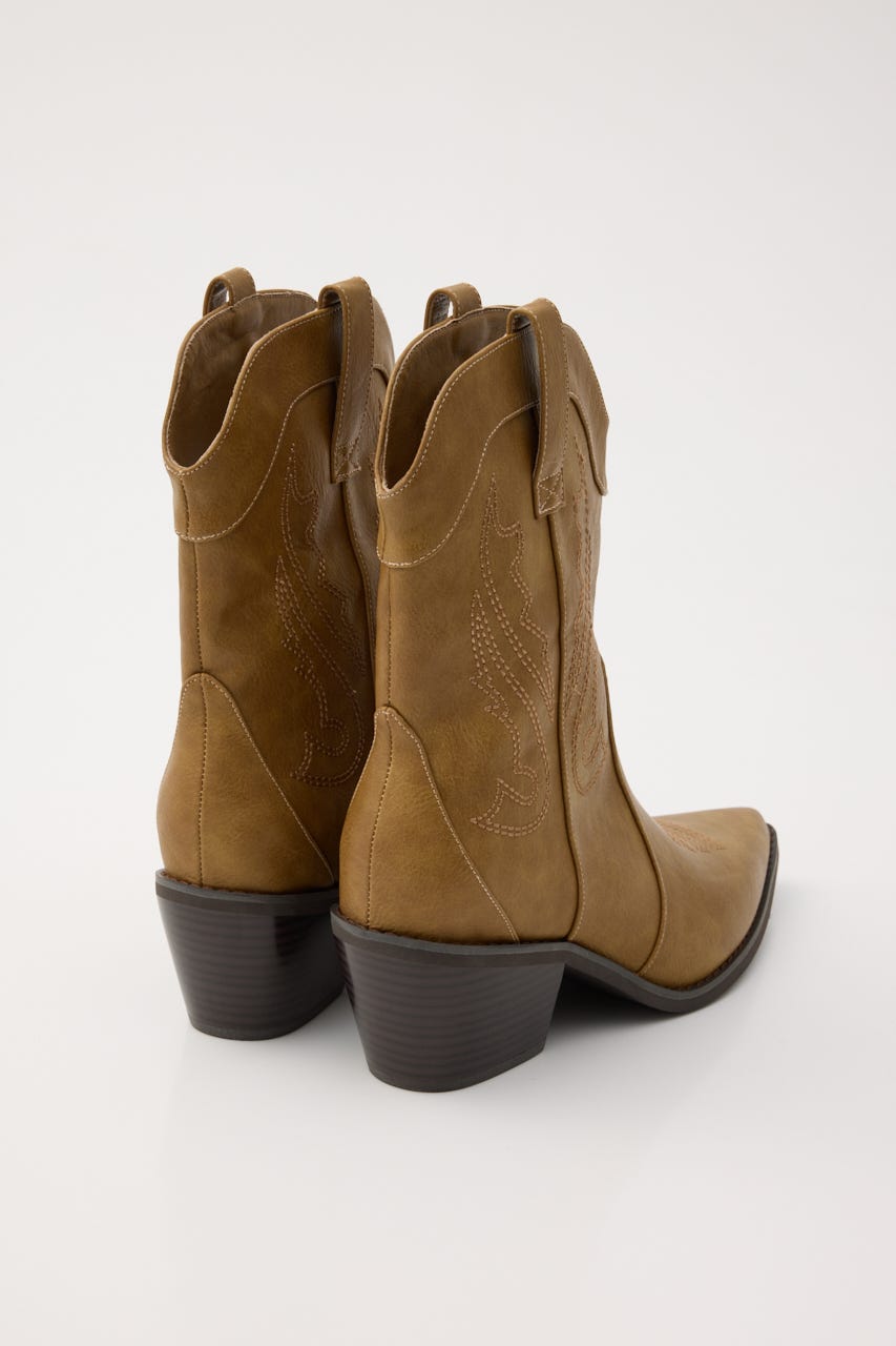 WESTERN SHORT ブーツ BEG S