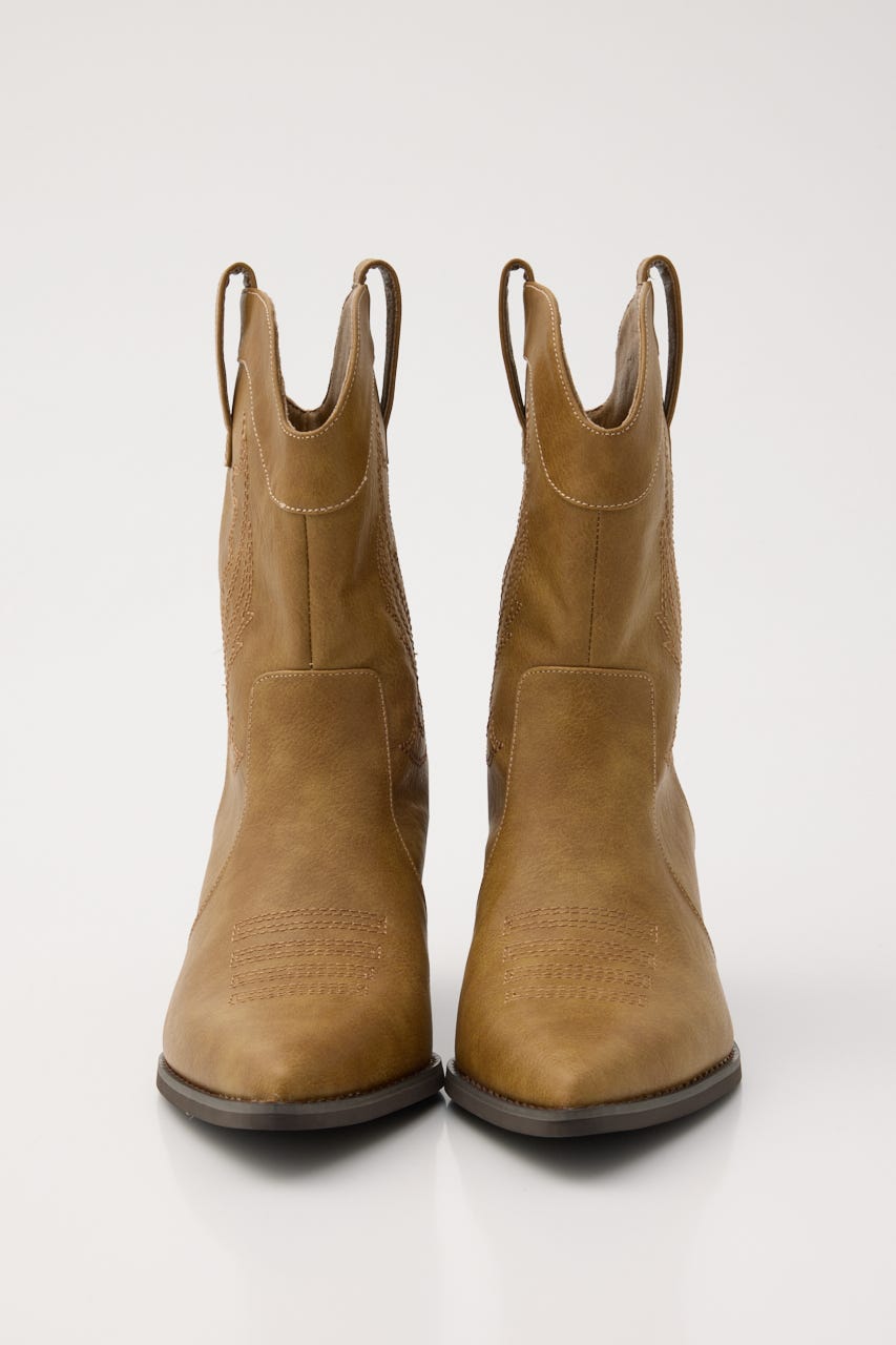 WESTERN SHORT ブーツ BEG S