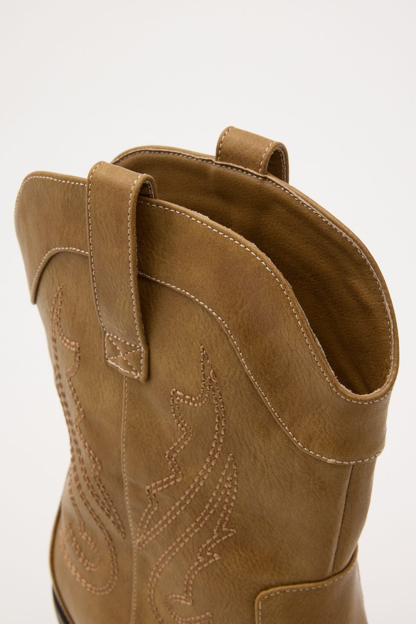 WESTERN SHORT ブーツ BEG S